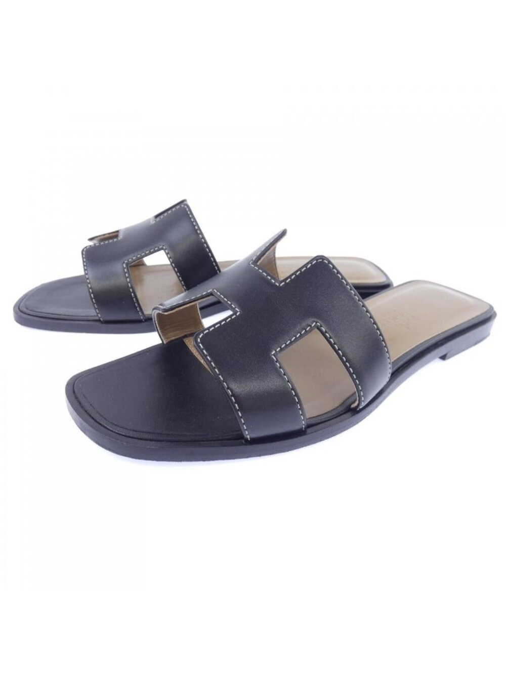 Hermes Oran Sandals Black - Picture 3 of 6